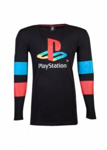 Tričko Playstation - Logo & Arms Striped Longsleeve XL Difuzed