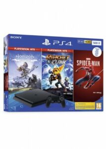 PlayStation 4 Slim Konzole 500 GB + (Marvel’s Spider-Man + Horizon Zero Dawn + Ratchet & Clank) Sony