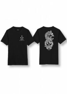 Tričko Assassin's Creed Valhalla - Woodcut Dragon M PC Merch