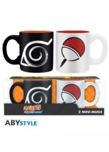 Set 2 hrnků Naruto Shippuden - Konoha & Uchiha Abysse Corp