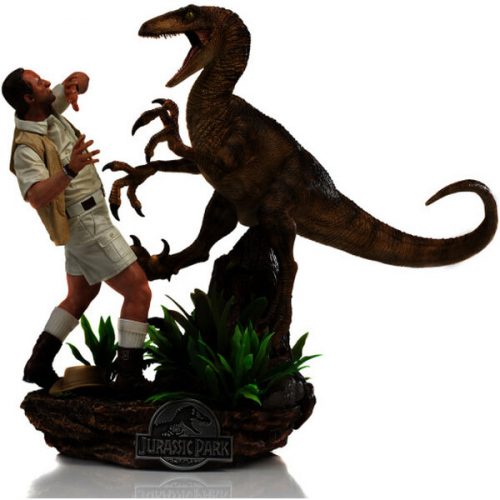 Soška Iron Studios - Clever Girl Deluxe Art Scale 1/10 - Jurassic Park Iron Studios