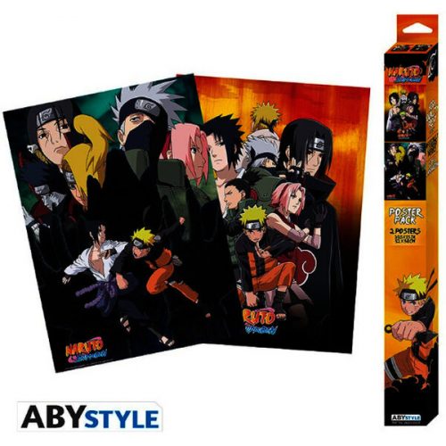 Set 2 plakátů Naruto Shippuden - Ninjas Abysse Corp