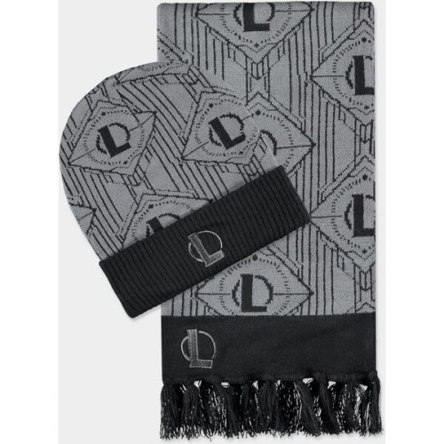 Dárkový set čepice a šála - League of Legends (grey) Difuzed
