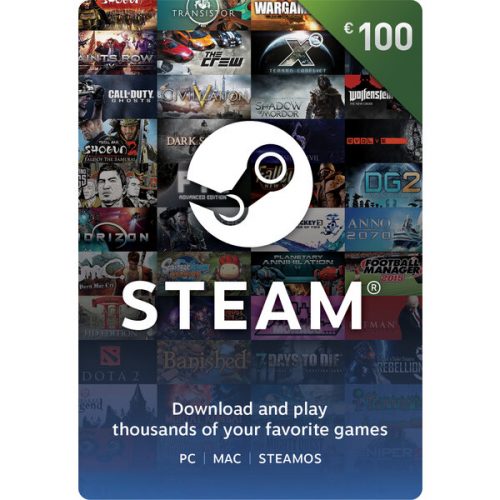STEAM - Naplnění peněženky 100 EUR (CZ) Steam