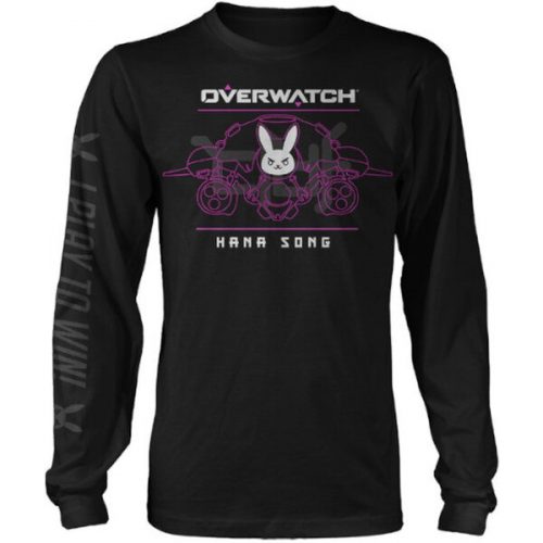 Tričko s dlouhým rukávem Overwatch - Battle Meka D.Va S Jinx