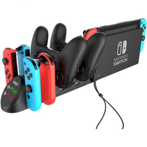 iPega 9187 Charger Dock pro Nintendo Switch/Pro a Joy-con černý iPega