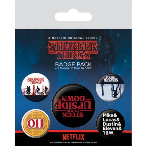 Set odznaků Stranger Things Upside Down ADC Blackfire