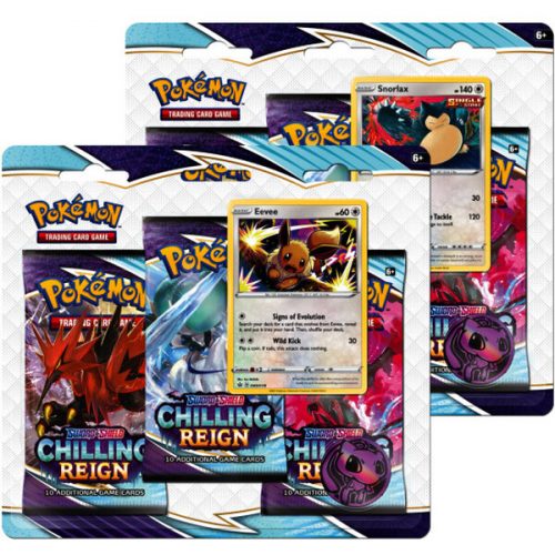 Pokémon TCG: SWSH06 Chilling Reign - 3 Blister Booster Pokémon Company