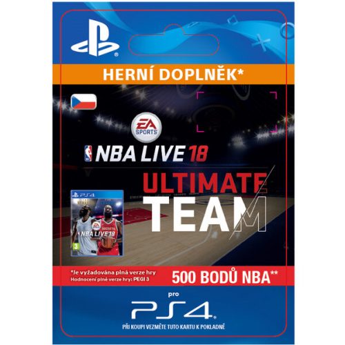 NBA LIVE 18 ULTIMATE TEAM - 500 NBA POINTS (PS4) EA