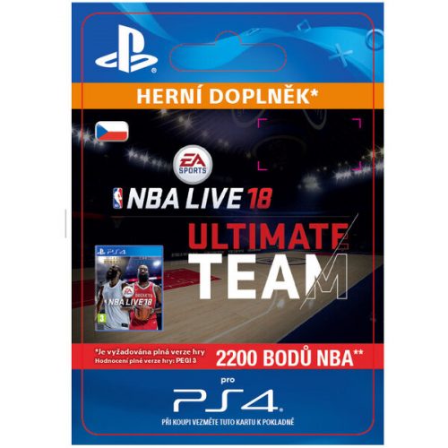 NBA LIVE 18 ULTIMATE TEAM - 2200 NBA POINTS (PS4) EA