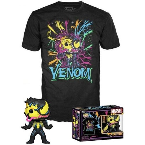Funko Marvel: Venom POP! & Tee Box Eddie Brock Blacklight XL Funko