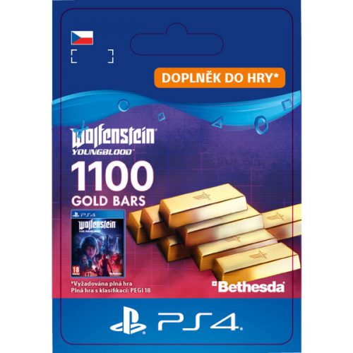 Wolfenstein: Youngblood - 1100 Gold Bars (PS4) Bethesda