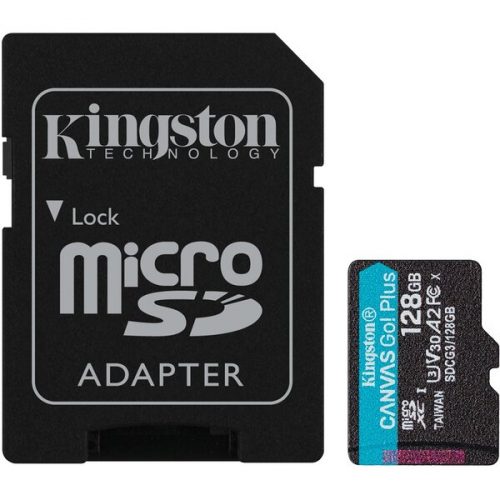 Kingston microSDXC Canvas Go! Plus 128GB 170MB/s UHS-I U3 + SD adaptér Kingston