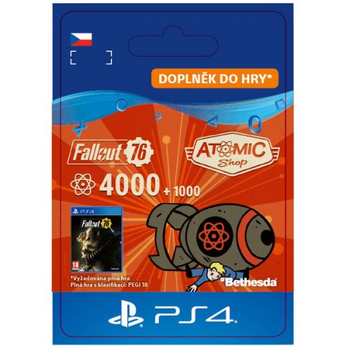 Fallout 76: 4000 (+1000 Bonus) Atoms (PS4) Bethesda