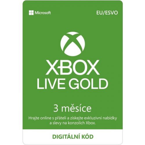 Microsoft Xbox Live Gold na 3 měsíce Microsoft