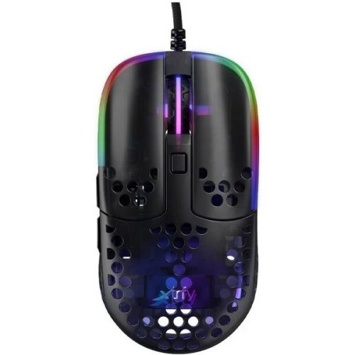 XTRFY Gaming Mouse MZ1 RGB Transparent herní myš černá xtrfy