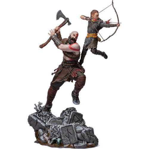 Soška Iron Studios - Kratos and Atreus BDS Art Scale 1/10 – God of War Iron Studios