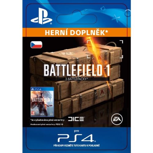 Battlefield 1 Battlepacks x 3 (PS4) EA