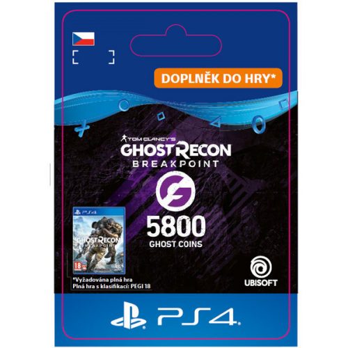 Ghost Recon Breakpoint - 4800 (+1000) Ghost Coins (PS4) Ubisoft