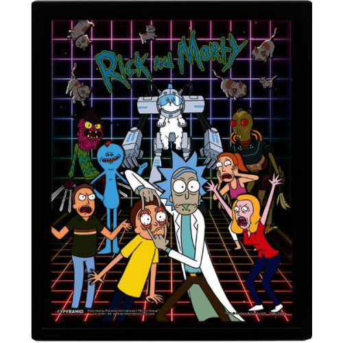 3D Obraz v rámu - Rick a Morty Epee