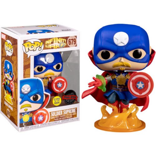 Funko POP! #858 Marvel: Infinity Warps - Soldier Supreme (Special Edition) (GITD) Funko