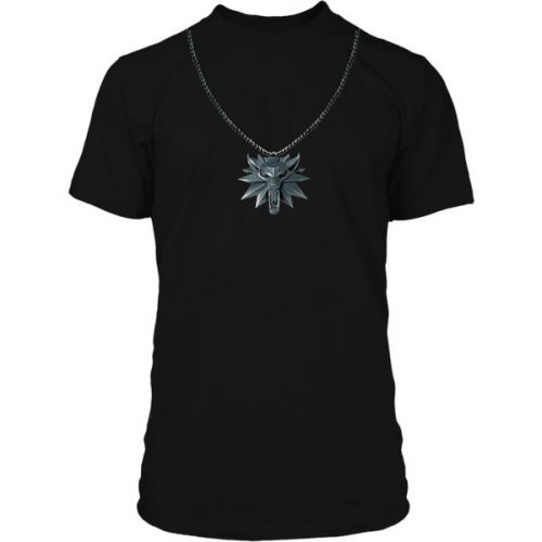 Tričko The Witcher 3 - Wolf School Medallion Premium S Jinx