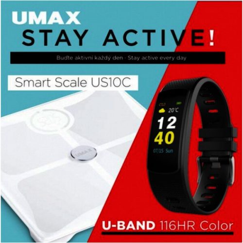 UMAX Stay Active! Váha+Fitness náramek Umax