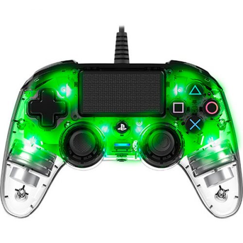Gamepad Nacon Compact Controller Clear Green (PS4) Bigben Interactive