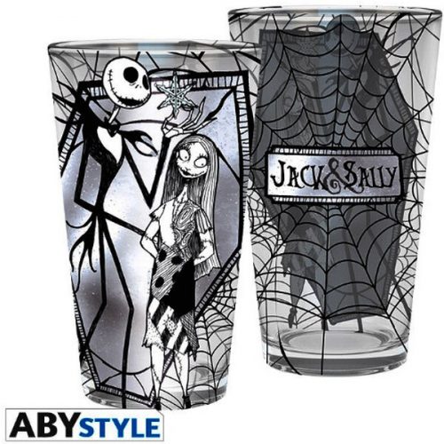 Sklenice Nightmare Before Xmas - Jack & Sally 400 ml Abysse Corp