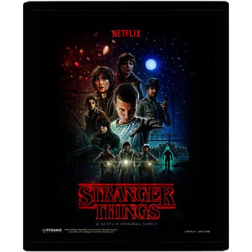 3D Obraz v rámu - Stranger Things Pyramid International