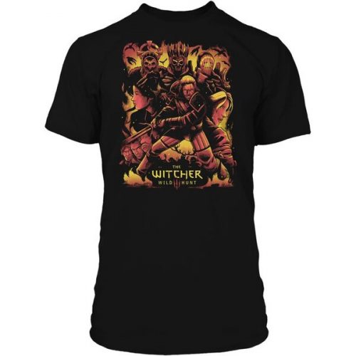 Tričko The Witcher 3 Heroes and Monsters Premium XL Jinx