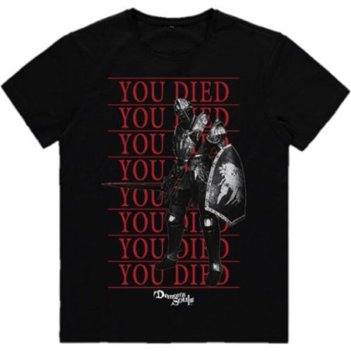 Tričko Demon's Souls - You Died Knight XL Difuzed