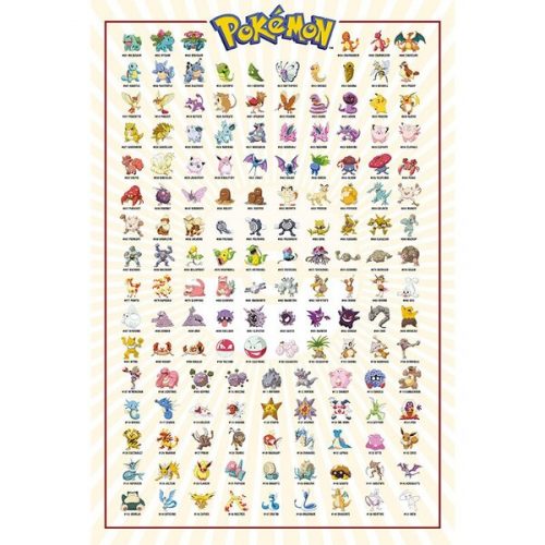 Plakát Pokémon - Kanto 151 Abysse Corp