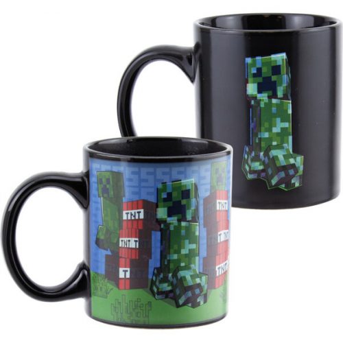 Hrnek měnící Minecraft Creeper Pyramid International