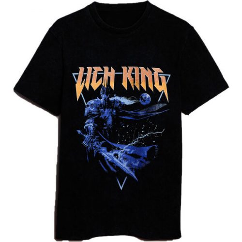 Tričko World of Warcraft - Lich King Metal Acid Wash S Level Up Wear