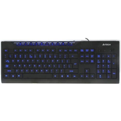 A4Tech KD-800L CZ podsvícená klávesnice černá A4tech