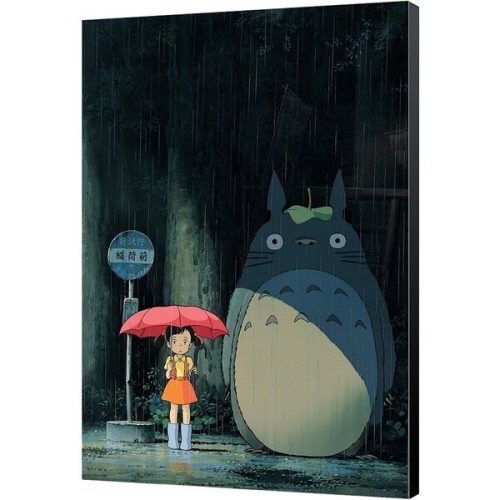 Dřevěná nástěnná dekorace My Neighbor Totoro - Totoro 35 x 50 cm Studio Ghibli