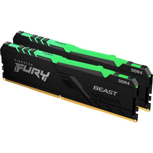 Kingston FURY Beast 32GB 3000MHz DDR4 CL16 DIMM (2x16GB) RGB Kingston