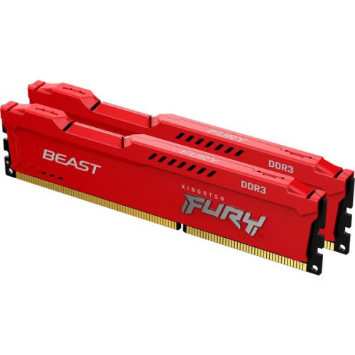 Kingston FURY Beast 8GB 1600MHz DDR3 CL10 DIMM (2x4GB) Red Kingston