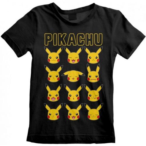 Tričko dětské Pokémon - Pikachu Faces (9-11 let) Cure Pink distribuce