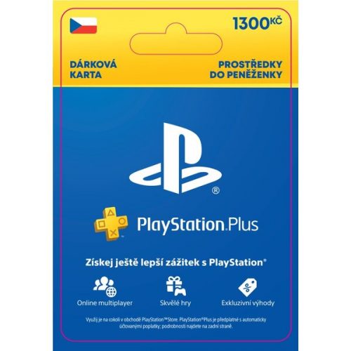 PlayStation Plus Premium - kredit 1300 Kč (3M členství) Sony