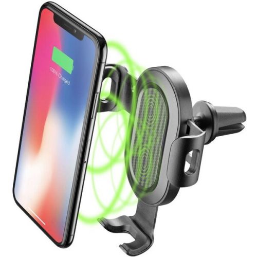 Cellularline Handy Wing univerzální držák do ventilace s bezdrátovým nabíjením černý CellularLine
