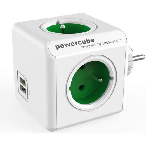 PowerCube Original USB zásuvka zelená Powercube