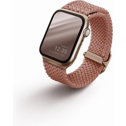UNIQ Aspen Braided řemínek pro Apple Watch 41/40/38mm růžově zlatý UNIQ