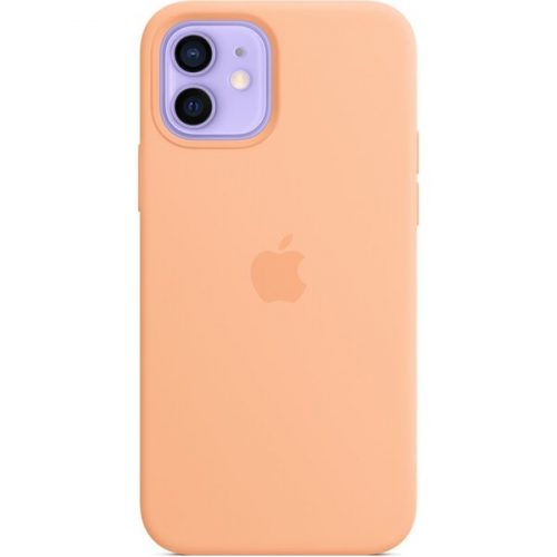 Apple silikonový kryt s MagSafe na iPhone 12 a iPhone 12 Pro melounově oranžový Apple