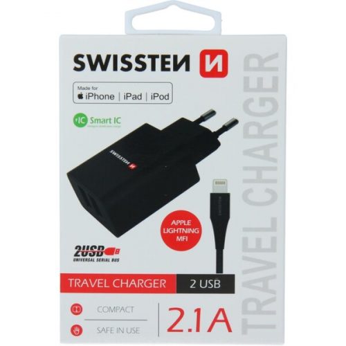 SWISSTEN síťový adaptér 2xUSB