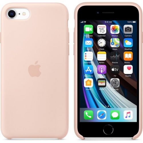 Apple silikonový kryt iPhone SE (2022/2020) pískově růžový Apple