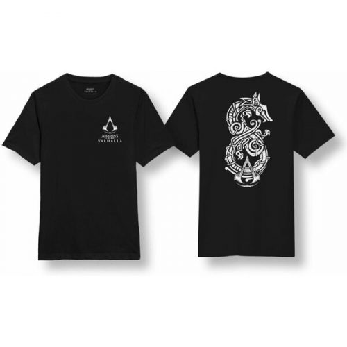 Tričko Assassin's Creed Valhalla - Woodcut Dragon XS PC Merch