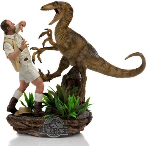 Soška Iron Studios Clever Girl Deluxe Art Scale 1/10 - Jurassic Park Iron Studios