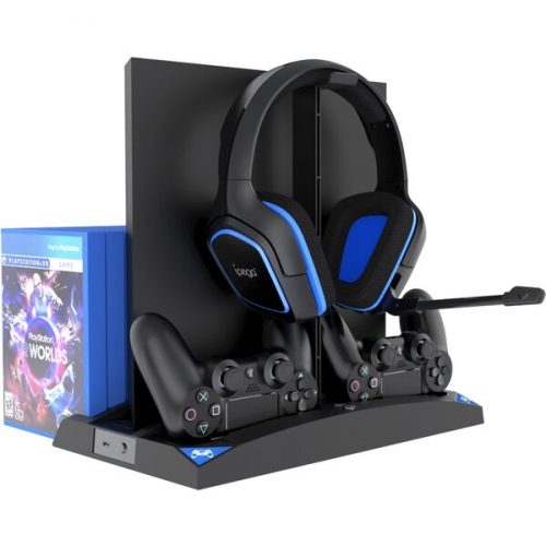 iPega P4009 nabíjecí stanice s chlazením pro PS4/PS4 Slim/PS4 Pro černá iPega